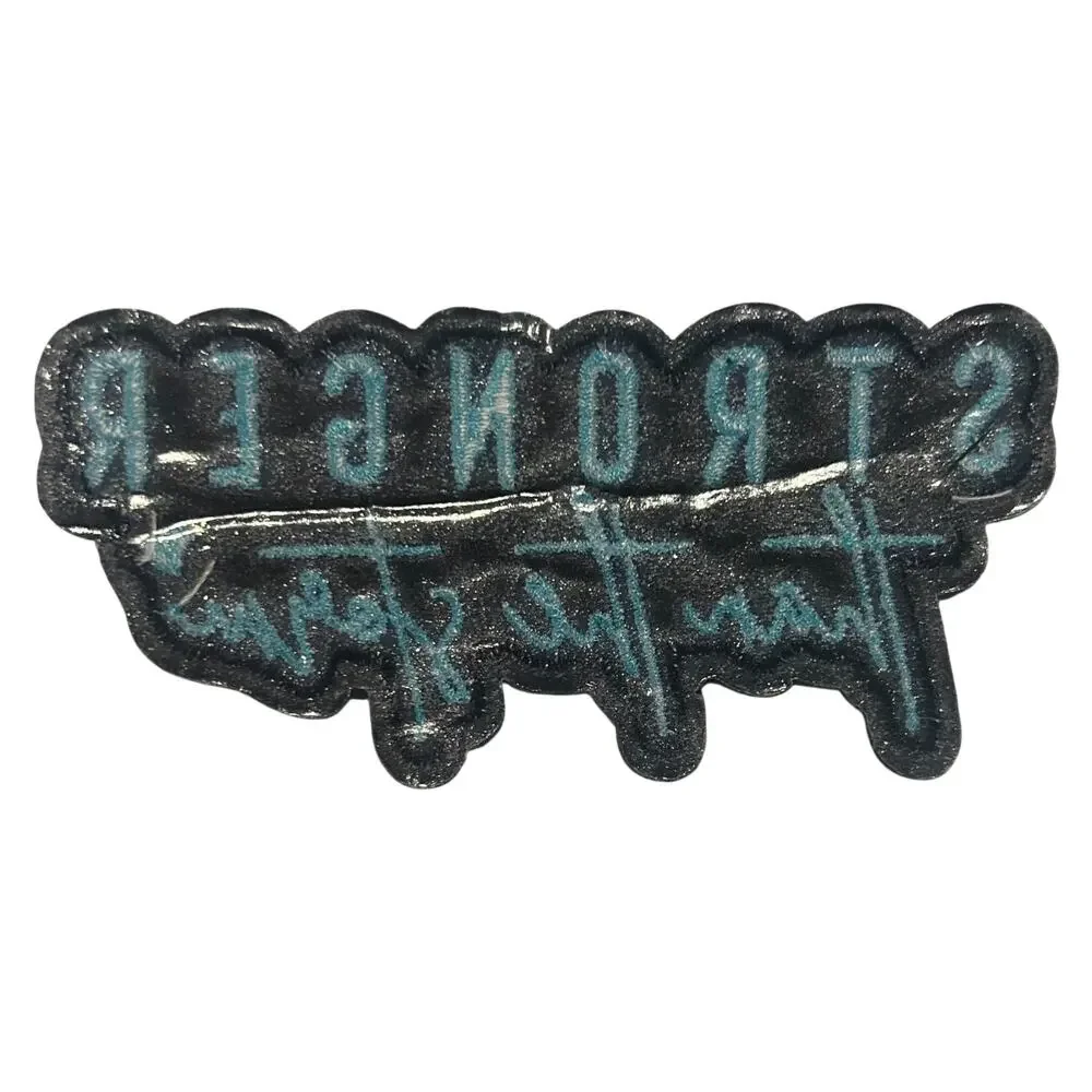 Stronger Than The Storm Iron On Patch
